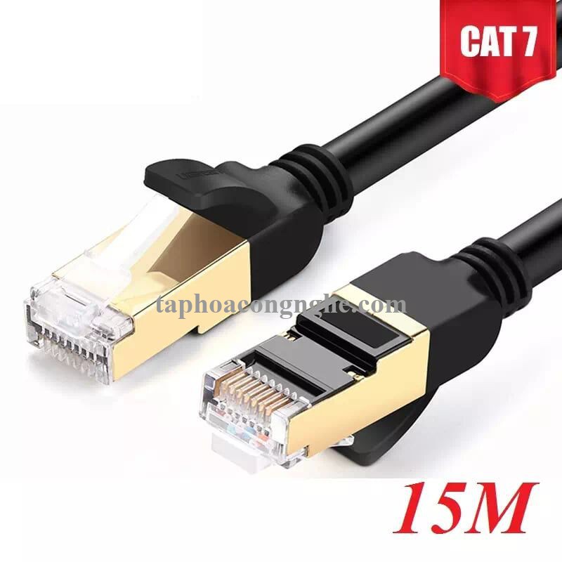 Ugreen 11274 15M màu Đen Cáp mạng LAN CAT7 STP chống nhiễu NW107 30011274